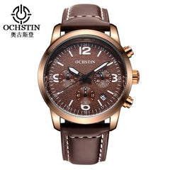 2019 Mens Business Watches Top Brand Luxury Waterproof Chronograph Watch